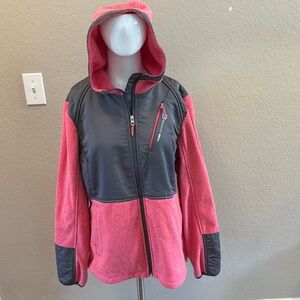 Free‎ country women’s fleece full zip size large